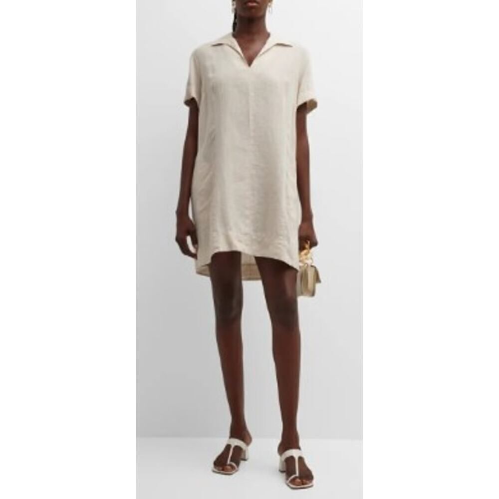 Finley Light Khaki Pullover Shirt Dress Sz. S